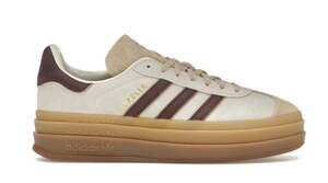 adidas Gazelle Bold Cream White sneakers shoes Maroon men’s 7 women’s 8.5